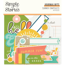 Simple Stories Summer Snapshots Kivágatok Journal Bits & Pieces 1 csomag matrica