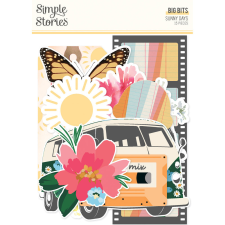 Simple Stories Sunny Days Kivágatok Big Bits & Pieces 1 csomag matrica