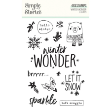 Simple Stories Szilikonbélyegző - Clear Stamps - Winter Wonder (1 csomag) bélyegző
