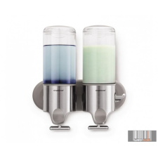 SimpleHuman BT1028 fali szappanadagoló dupla, rozsdamentes, 2x444 ml fürdőkellék