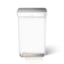 SimpleHuman CW2027 45 literes pedálos szemetes beépített zsáktartóval (fehér) szemetes