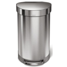 SimpleHuman CW2030 Pedálos szemetes, 45 literes, félkör alakú, rozsdamentes szemetes