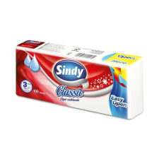 Sindy papír zsebkendő 3 rétegű, 100db classic (KPC31001166) (KPC31001166) higiéniai papíráru