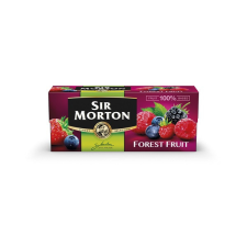 Sir Morton 20x1,75g erdeigyümölcsös fekete tea keverék üdítő, ásványviz, gyümölcslé