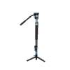 Sirui P-424FL carbon monopod 3 lábú állványtalppal és VH-10 fluid videofejjel
