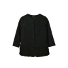 Sisley fekete, elegáns lány kabát – 130 cm