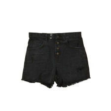 Sisley fekete, rojtos lány rövidnadrág – 170 cm gyerek nadrág