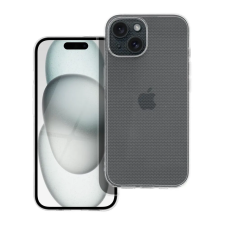 SIX Apple iPhone 15 tok, Hátlap, Rugalmas Szilikon, Kameravédővel, SIX Clear 2mm, Átlátszó tok és táska