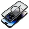 SIX Apple iPhone 15 tok, Közepesen Ütésálló, Kemény hátlap, Rugalmas keret, Magsafe kompatibilis, SIX Matte Mag, Fekete