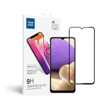 SIX Samsung A326 Galaxy A32 5G Full Glue hajlított tempered glass kijelzővédő üvegfólia, fekete mobiltelefon kellék