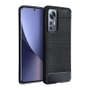 SIX Xiaomi Mi 13 Lite tok, Közepesen Ütésálló, Rugalmas Szilikon, CarbonMinta, SIX CARBON Szilikon tok Xiaomi Mi Redmi NOTE 12 PRO+ 5G fekete, Fekete