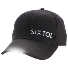 SIXTOL LED siltes sapka B-CAP 25lm lámpával, újratölthető, USB, fekete
