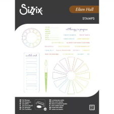 Sizzix Swatch Cards Szilikonbélyegző Clear Stamps (1 csomag) dekorációs kellék