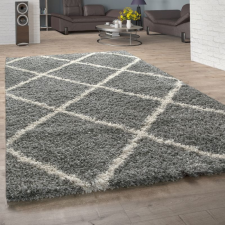  Skandináv stílusú shaggy szőnyeg - szürke 150x150 cm lakástextília