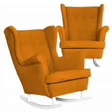  Skandináv Velúr Hintaszék Hunter Family Furniture Mustár bútor