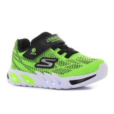 Skechers Flex - Glow Elite - Vorlo villogó zöld baba cipő Méret:21
