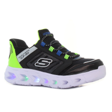 Skechers Hypno - Flash 2.0 - Odelux villogó fekete gyerek cipő Méret:34