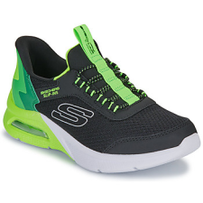 Skechers Rövid szárú edzőcipők SLIP-INS: MICROSPEC MAX - BRISK-STRIPE Fekete 33 gyerek cipő