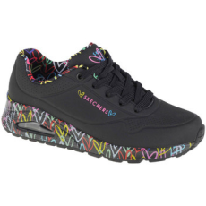 Skechers Rövid szárú edzőcipők Uno-Loving Love Fekete 38