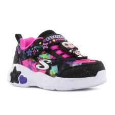 Skechers Snuggle Sneaks - Skech Squad fekete baba cipő Méret:22 gyerek cipő