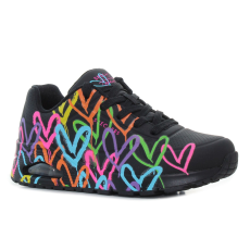 Skechers Uno - Highlight Love fekete női cipő Méret:37