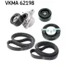 SKF hosszbordás szíj készlet VKMA 62198