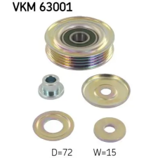 SKF Szíjtárcsa/vezetőgörgő, hosszbordás szíj VKM 63001 autóalkatrész