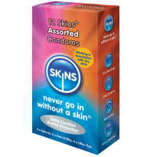 SKINS - ÓVSZEREK VÁLOGATOTT 12 CSOMAGBAN óvszer