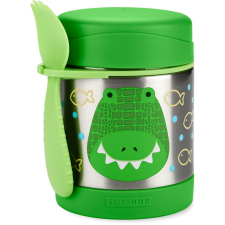 SKIP HOP Zoo Ételtermosz kanál/villával Krokodil 325 ml, 3év+ babaétkészlet