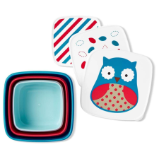 Skip hop Zoo Műanyag Ételtároló doboz készlet (3db) - Bagoly papírárú, csomagoló és tárolóeszköz