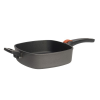 SKK Titán szögletes serpenyő 28cm/28cm/8cm, indukciós - SKK levehető fogantyúval