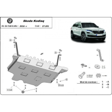  Skoda Kodiaq, 2016-2018 - Motorvédő lemez autóponyva