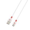Skross Töltőkábel, USB-A/USB-C, 2m, SKROSS, fehér