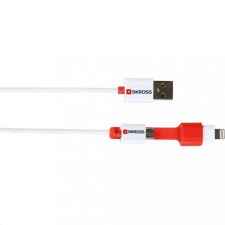 Skross USB -&gt; Lightning / Micro USB kábel fehér-narancs 1m (SKR-2IN1CABLE) kábel és adapter