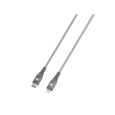 Skross USBC-TO-LIGHT-200-STEEL USB Type-C apa - Lightning apa Adat és töltőkábel - Szürke (2m) kábel és adapter
