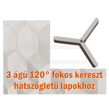 SKT 3 ágú fugakereszt, 120 fokos, hatszög laphoz 3mm fuga 500db (skt250500) barkácsolás, csiszolás, rögzítés