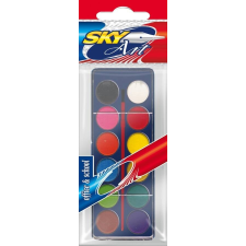 SKY 12 db-os vízfesték készlet kicsi WCS12B kréta, festék és papír