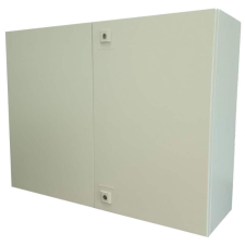 Skybox Fém elosztószekrény szerelőlappal, 2 ajtós, 600x800x250mm RAL7032 - Skybox SKY1565 villanyszerelés