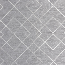  Skye mintás dekor függöny Fehér/ezüst 140x250 cm lakástextília