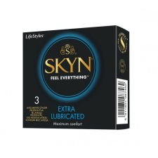 Skyn 3 db latex mentes óvszer, extra síkostással óvszer