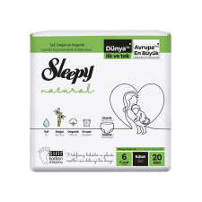 Sleepy NATURAL Ultra Sensitive Bambusz BUGYIpelenka XL 6 (15-25)/20db pelenka