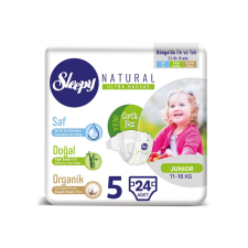 Sleepy Natural Ultra Sensitive Bambusz nadrágpelenka Junior 5 (11-18)/24db pelenka