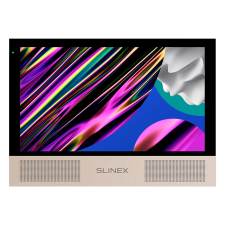 SLINEX SONIK 10 videó kaputelefon beltéri egység 10" IPS 16:9 kijelző monitor, fekete/arany kaputelefon