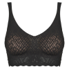SLOGGI Merevítő nélküliek ZERO Feel Bliss Bralette Fekete EU M