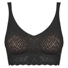 SLOGGI Merevítő nélküliek ZERO Feel Bliss Bralette Fekete EU M melltartó