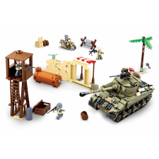 Sluban Army építőkészlet M38-B0713 Háborús csata 713 db (LEGO kompatibilis) barkácsolás, építés