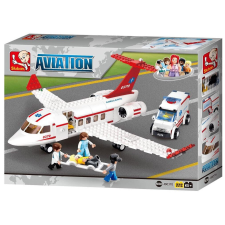 Sluban Aviation - Repülő kórház építőjáték készlet építkezés