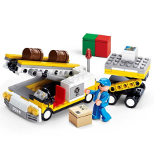 Sluban építőkészlet Airport M38-B0369 Poggyászrakodó 222 db (LEGO kompatibilis) barkácsolás, építés