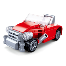 Sluban építőkészlet Builder M38-B0920C Piros kabrió 41 db (LEGO kompatibilis) barkácsolás, építés