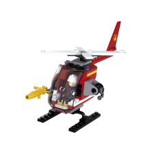 Sluban építőkészlet Firefighters M38-B0622D tűzoltó helikopter 80 db (LEGO kompatibilis) barkácsolás, építés